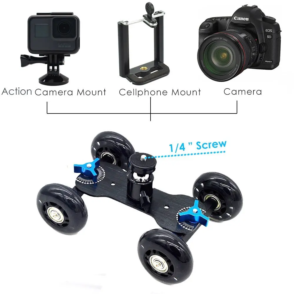 Настольный мобильный роликовый слайдер Dolly для Insta360 ONE R XIAOMI Mijia панорамная 360