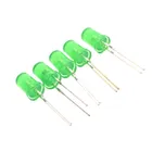 10 шт.лот 5 мм зеленый волос зеленая выделительная трубка LED светоизлучающая диодзеленая светоизлучающая трубка зеленый светодиод
