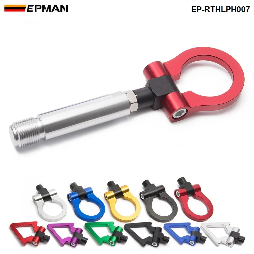 Фото EPMAN Sport Буксирный крюк Jdm Алюминиевый передний буксирный крюк Передняя задняя планка для Toyota Yaris Old EP-RTHLPH007 №1