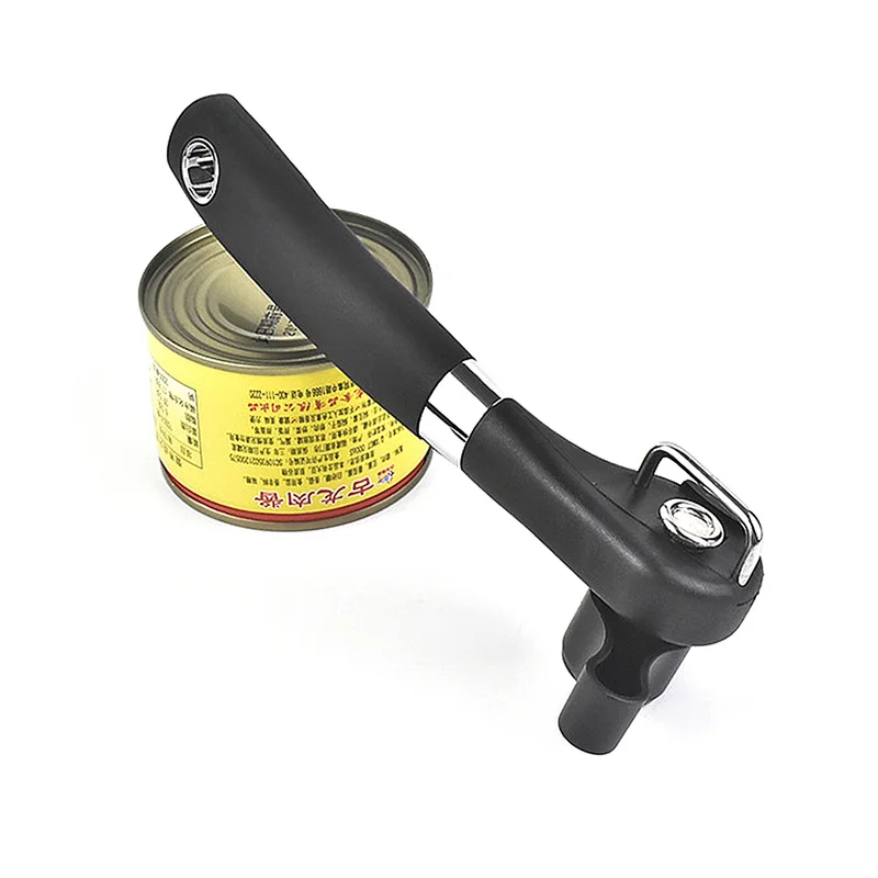 

1pc Professional Ergonomic Manual Can Opener Safe Bottle Opener Knife Side Cut Manual Kitchen Gadgets for Jars Canisters
