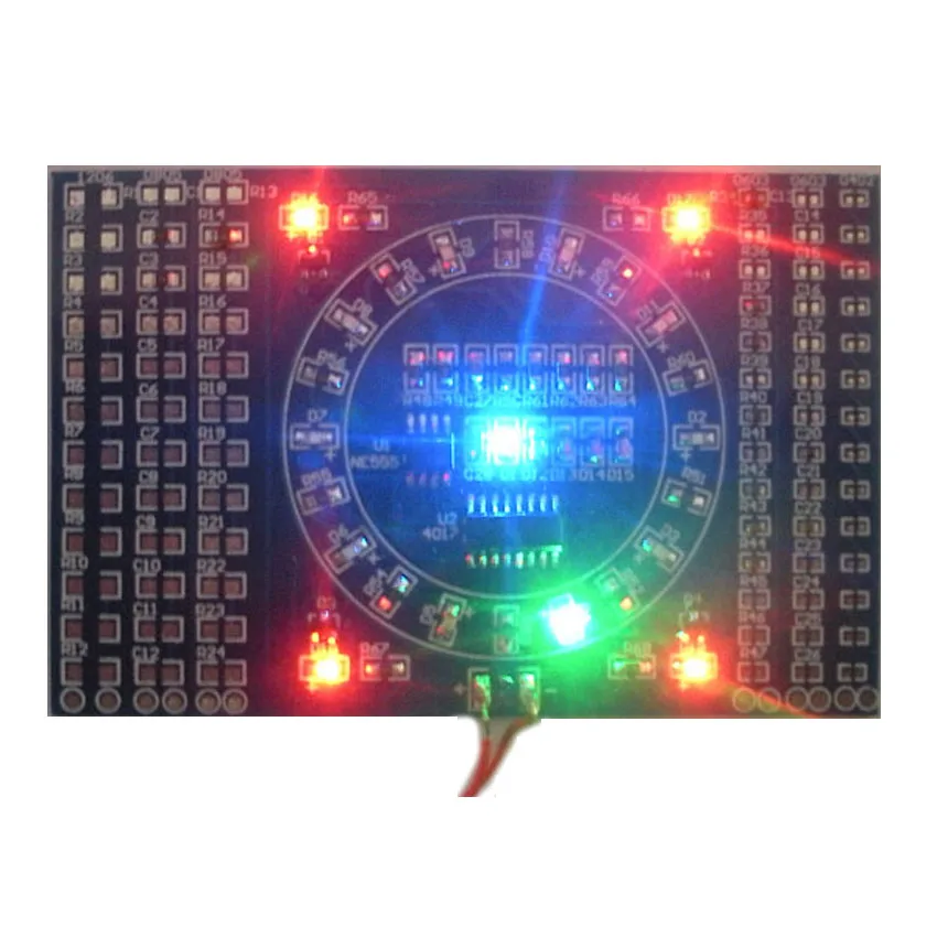 Сварки обучение diy SMD вращающийся воды лампа комплект компонентов сварки