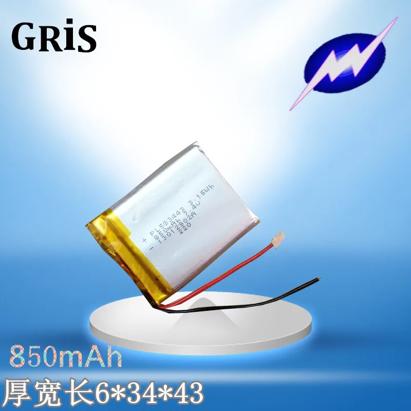 3 7 V 603443 850MAH MP4 MP5 полимерная литиевая батарея GPS навигация электронные колонки для