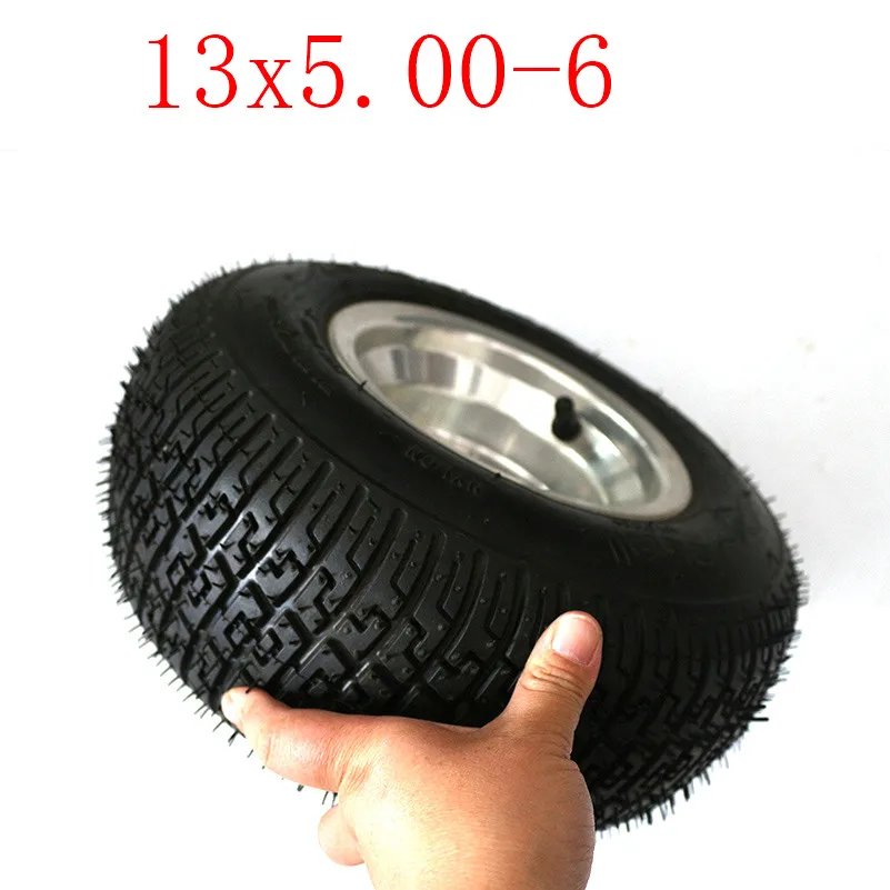Хорошее качество 13x5. 00-6 дюймов бескамерные шины для ATV QUAD Bike Gokart скутер мини Багги косилка 13*5,00-6