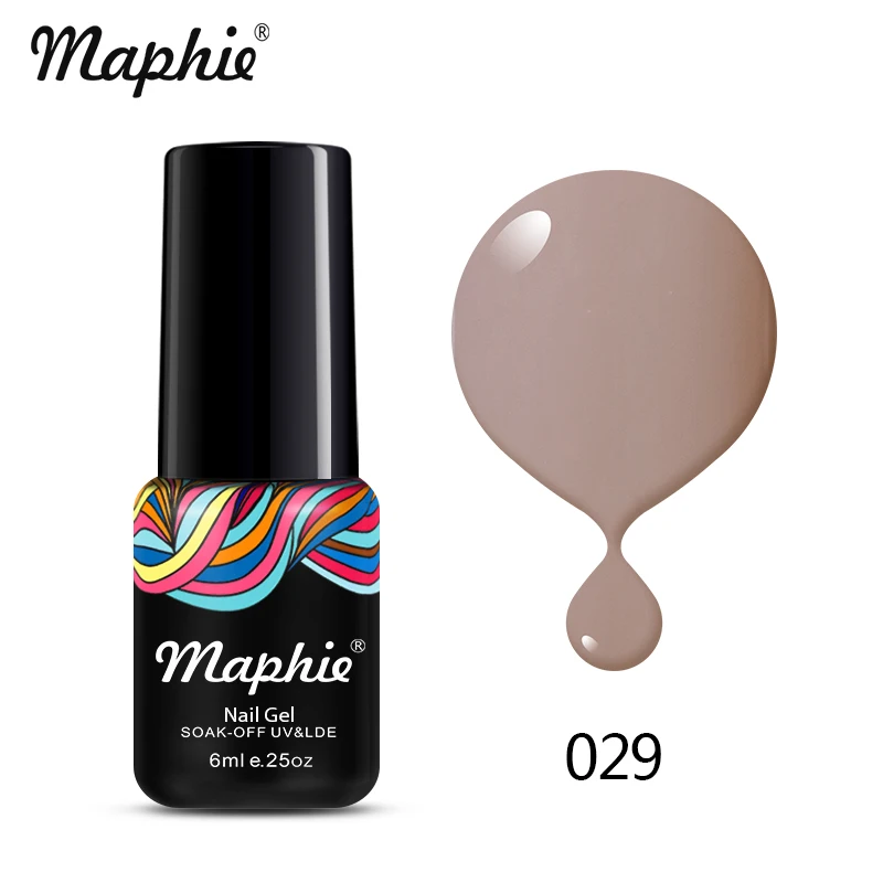 Maphie замачиваемый УФ-гель для ногтей светодиодный Гель-лак для ногтей серебряный блеск светодиодный Гель-лак для ногтей 6 мл Лак - Цвет: 029