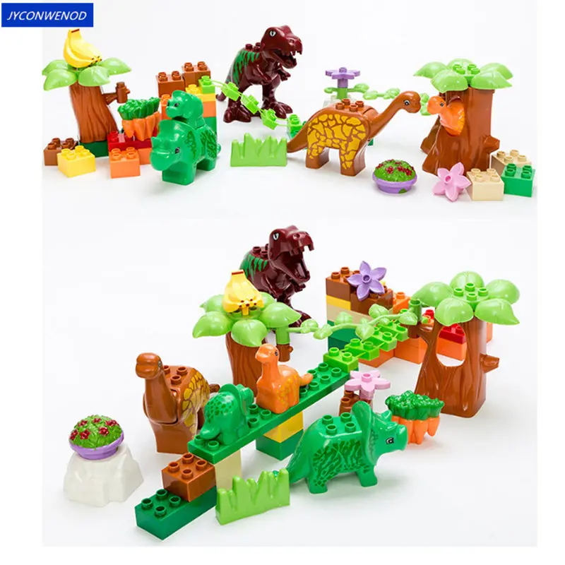 40 шт. Детский конструктор Динозавры юрского периода|Блочные конструкторы| |