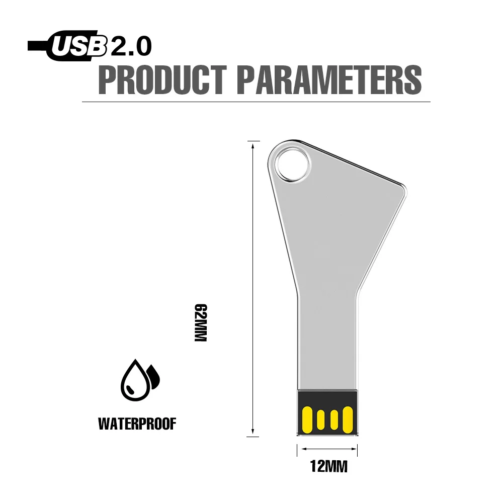 Usb 2 0 металлический флэш-накопитель USB флеш-накопитель 128 Гб 64 ГБ 32 оперативной