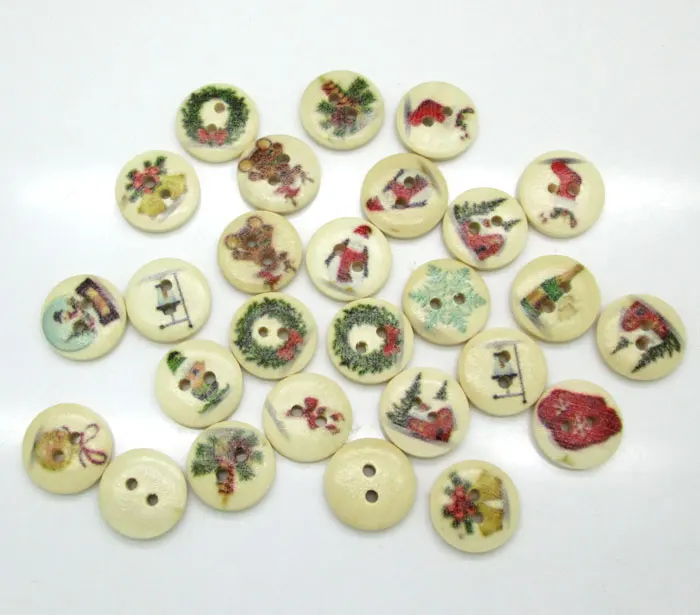 100 шт. деревянные пуговицы для одежды скрапбукинга|Пуговицы| |