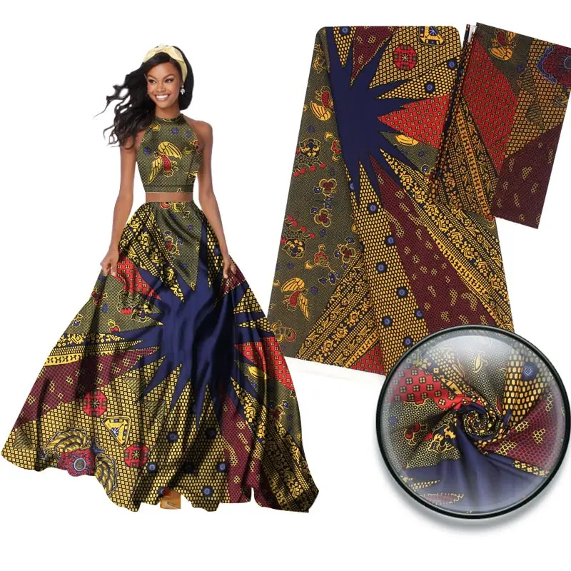 2018 африканская ткань оптовая продажа мягкая шелковая для платья женское