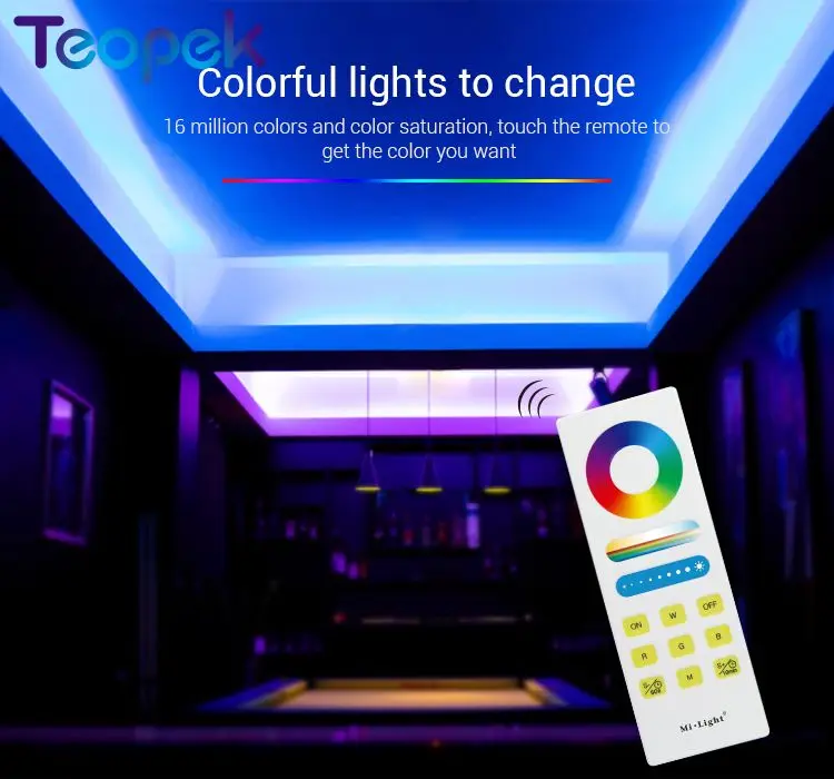 Mi. Светильник FUT044 RGBW 15a AUTO-SYNC Функция светодиодный контроллер+ FUT088 RGB+ CCT полный сенсорный пульт дистанционного управления