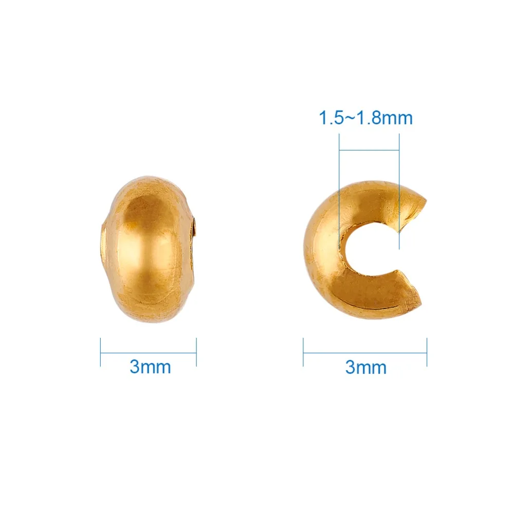 Обжимные бусины 3/4/5/6 цветов|crimp beads covers|red copperantique bronze |