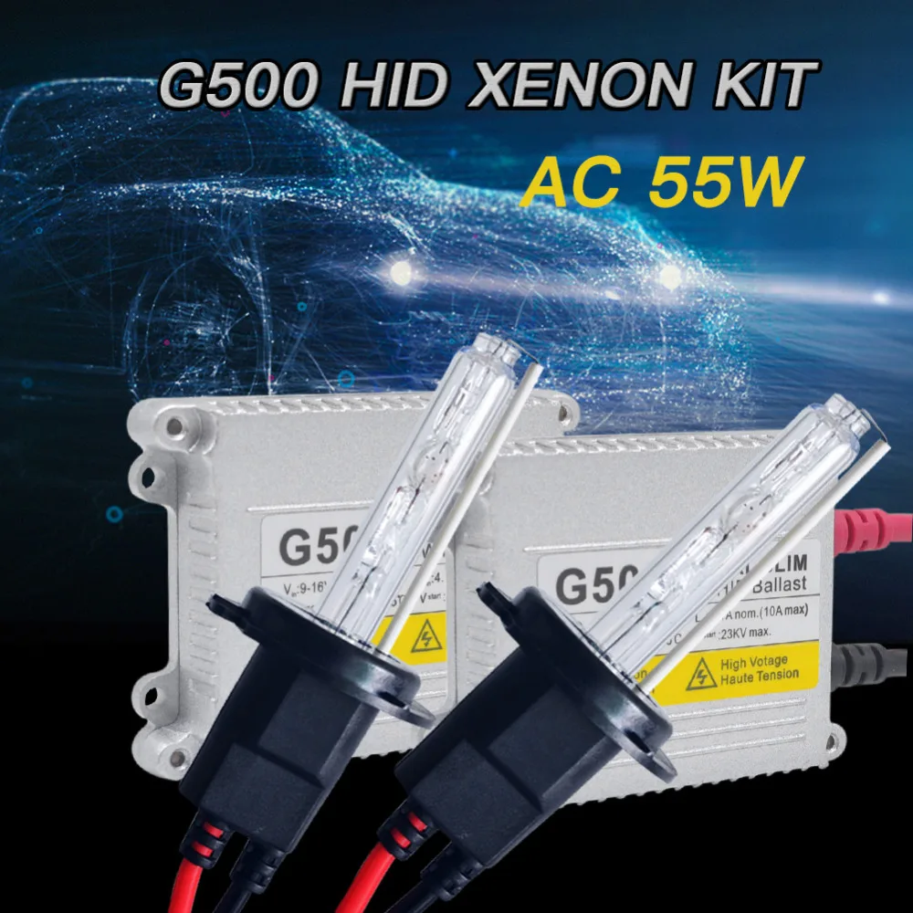 1 комплект Xenon H7 спрятанный 55 W H1 H3 H4 H8 H10 H11 881 H27 HB3 9005 HB4 9006 D2S автомобиля ксеноновый