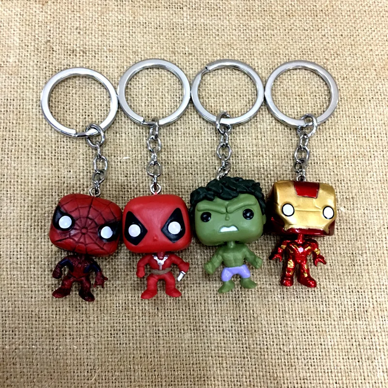 Фильм Marvel Железный человек Человек паук Халк брелок Дэдпул продвижение подарок