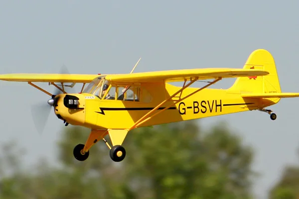 FMS модель 1400 мм/1 4 м Piper J3 Cub PNP тренажер для начинающих самолет Масштаб RC