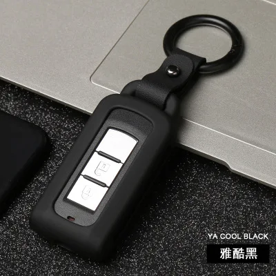 

Zinc Alloy Car Key case Cover shell for Mitsubishi Outlander Lancer 10 Pajero Sport L200 ASX RVR car key holder bag
