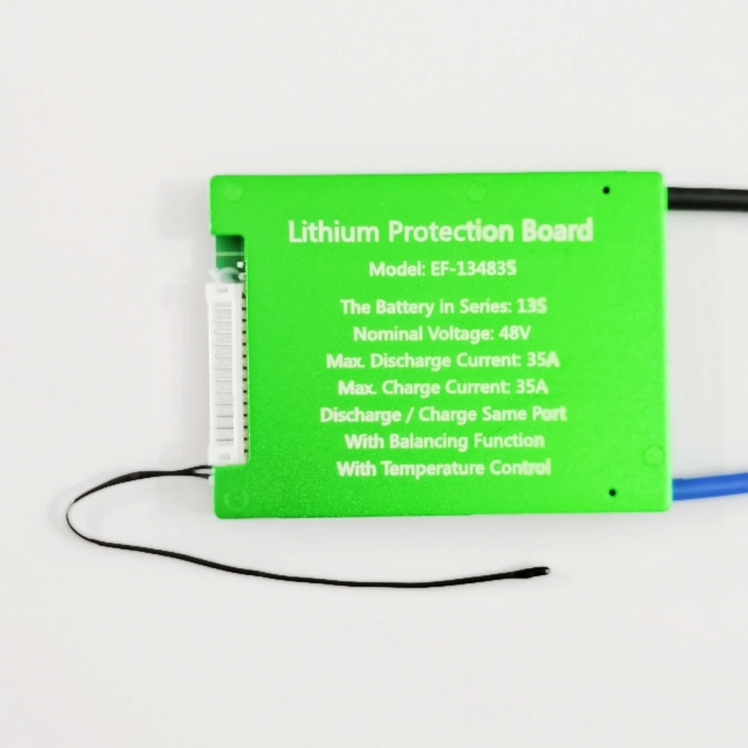 Подлинный ток 13s 48v 35A bms pcm pcb для электрического велосипеда 48V модуль цепи защиты для литий-ионной батареи с NTC