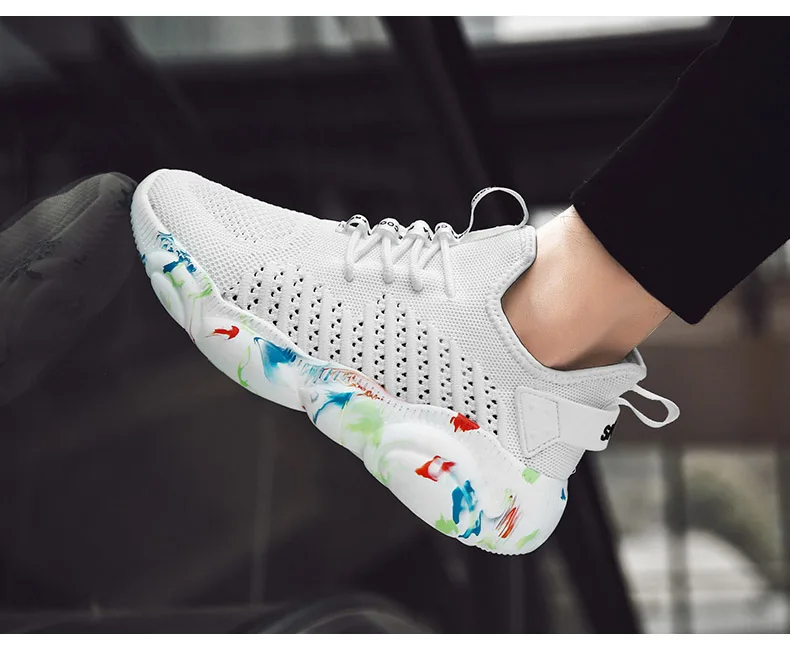 Мужская обувь; Beathable Air Mesh; мужская повседневная обувь; мужские носки без застежки; мужские теннисные кроссовки; Masculino Adulto; большие размеры 47
