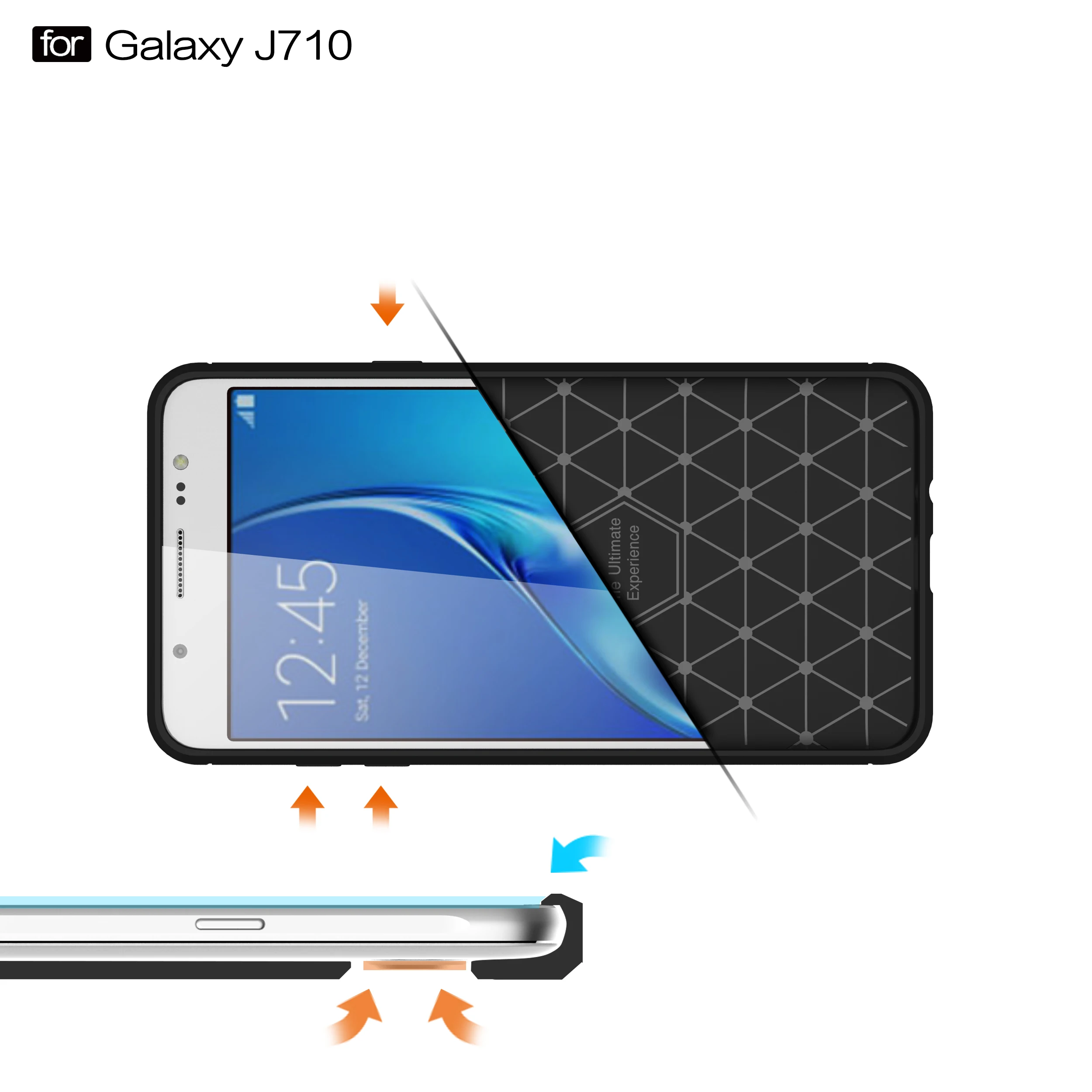 ТПУ чехол для Samsung Galaxy J7 2016 J710FN/DS J710F J710FN SM-J710F SM-J710FN Мягкий силиконовый из