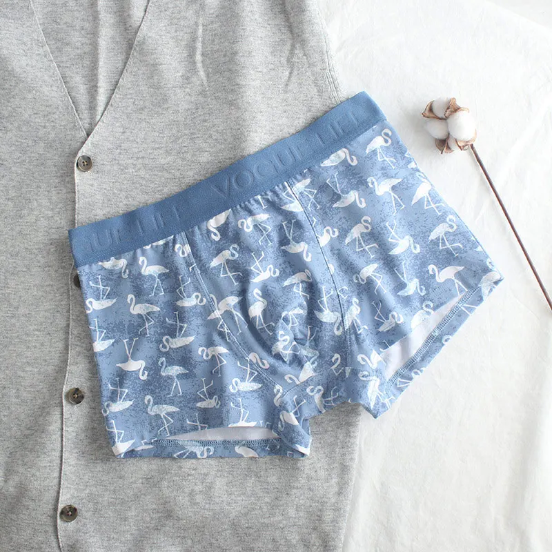 Мужское нижнее белье SP & CITY летние дышащие шорты боксеры из модала с рисунком