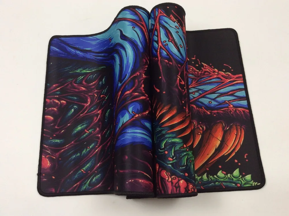 Игровой коврик для мыши Mairuige fire Hyper beast CS GO большой с обработанным краем ПК