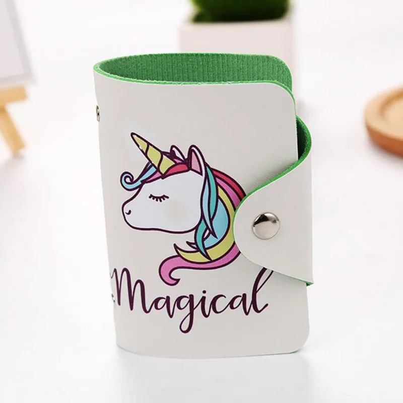 M352 Lovely Passport Holders Card PU Cartoon Unicorn Women ID Credit Cards Case Wholesale | Багаж и сумки