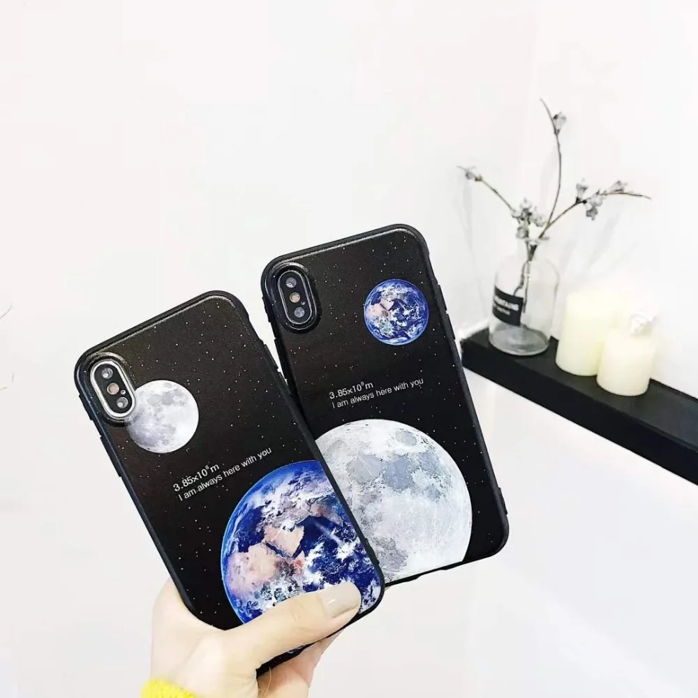 Чехол из ТПУ с изображением героев мультфильмов для iPhone X мягкая задняя крышка Apple