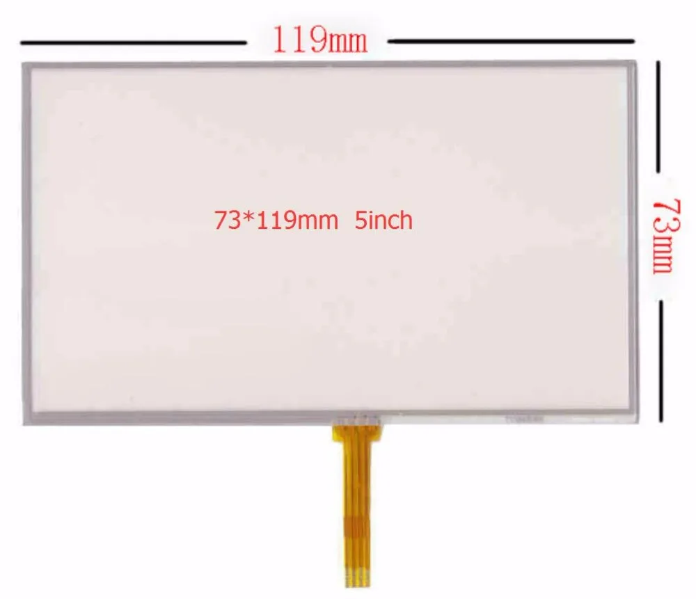 

5.0 inch 119*73mm 4 Wired Resistive Touch Screen Panel Panels for Explay PN-980 PN-930 PN-935