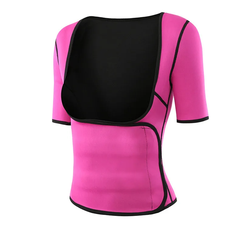 

Shapers Women Abdomen Control Waist Trainer Sauna Sweat T Shirt Slimming Body Shaper Slim Corset Woman Neoprene Shapewear