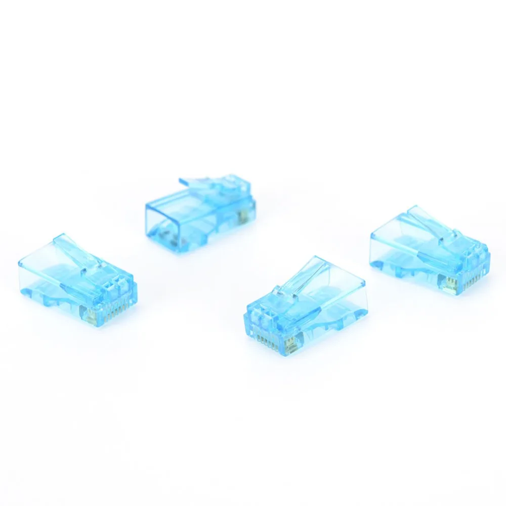 10 шт. цветные модульные Сетевые штекеры RJ45 8P8C CAT5 CAT5E|Компьютерные кабели и