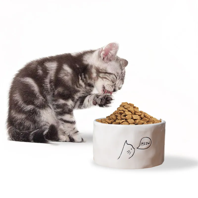 SENYEPETS белый мультяшный любимец керамическая чаша милые маленькие коты собаки