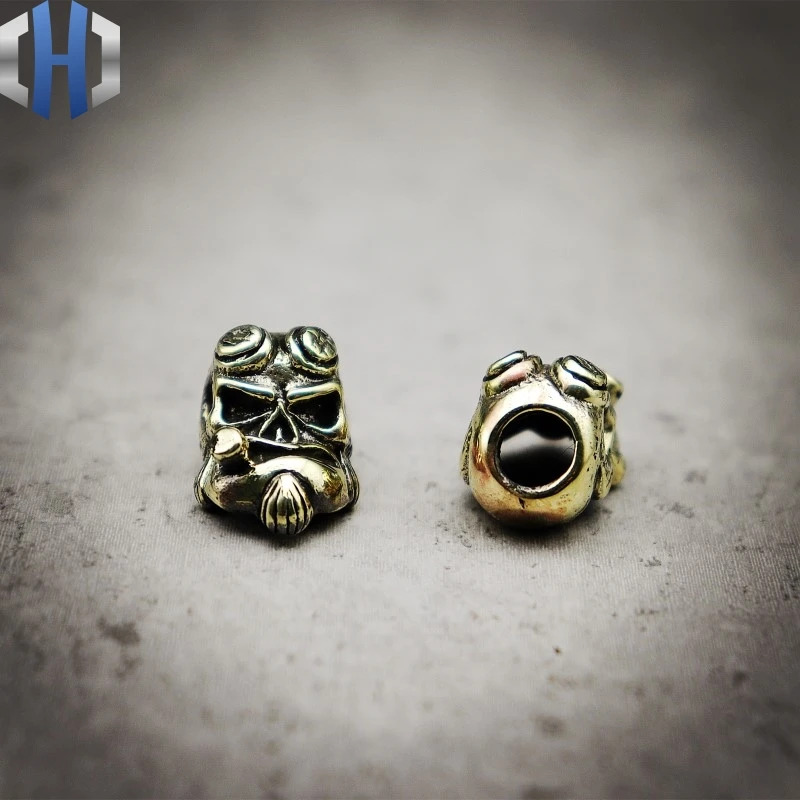 Paracord Pure Copper DIY Knife Beads Brass Skull Rope EDC Tools Survival | Инструменты
