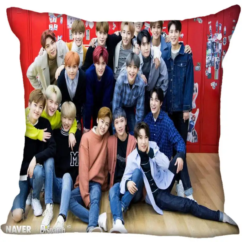 Новинка наволочки KPOP NCT с принтом квадратная шелковая наволочка домашние