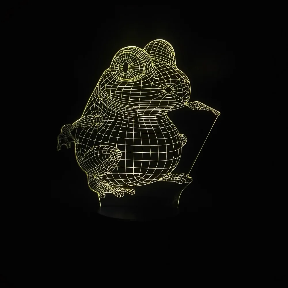 Светодиодная 3d лампа Оптическая иллюзия ночник с изображением мультяшной