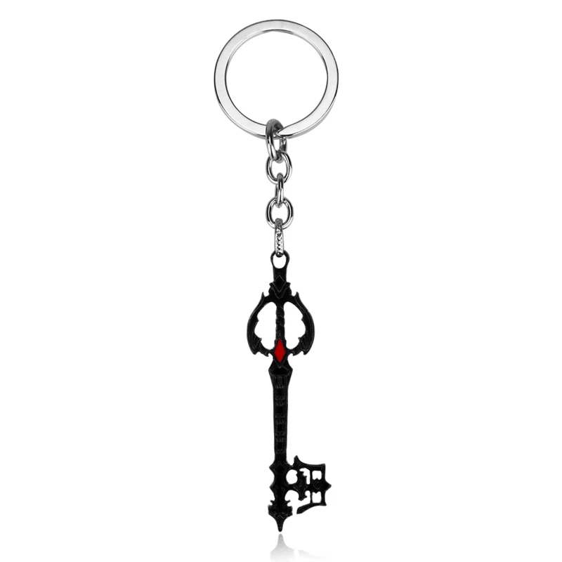 red Игра Kingdom Hearts 3 Sora Key Keyblade оружие металлический кулон ожерелье декоративный брелок для ключей орнамент подарки косплей - Окраска металла: red