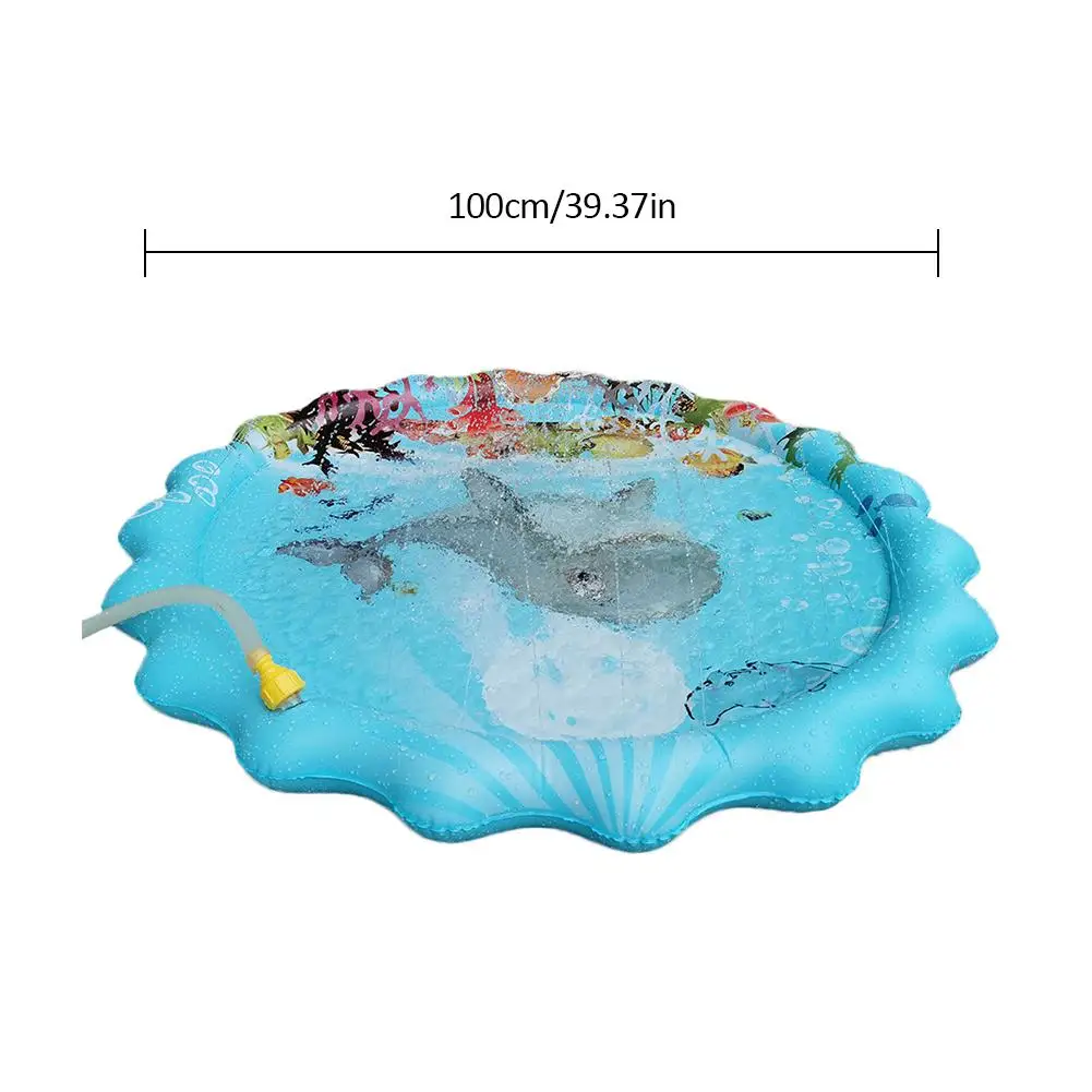 

Kids Outdoor Sprinkler Mat Lawn Beach Play Game Sprinkler Cushion Water Spray Pad Summer Children's Outdoor Water Spray Mat