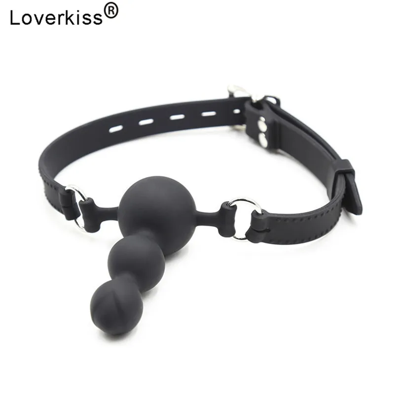 Loverkiss силиконовый кляп шар БДСМ бондаж секс игровой фаллоимитатор для женщин