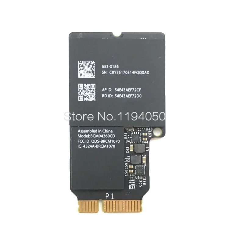 Broadcom bcm9360cd 802.11ac mini PCI E WiFi WLAN Bluetooth 4 0 карта 1300 Мбит/с 4360CD|802.11ac pci-e|broadcom bcm94360cdmini pci-e wifi |