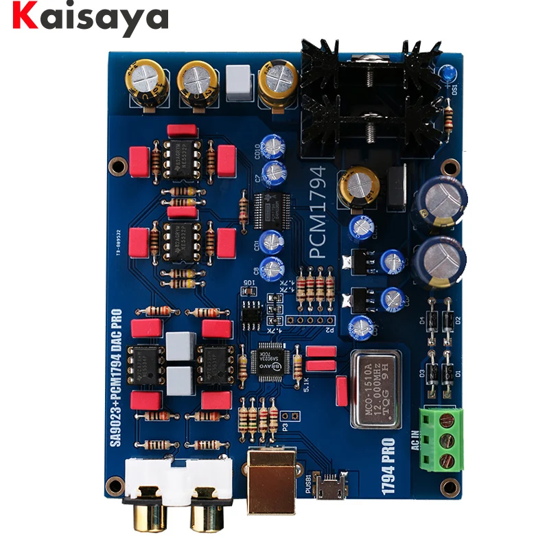 SA9023 + PCM1794 ЦАП Декодер Плата USB звуковая карта 5 В декодирование готовая