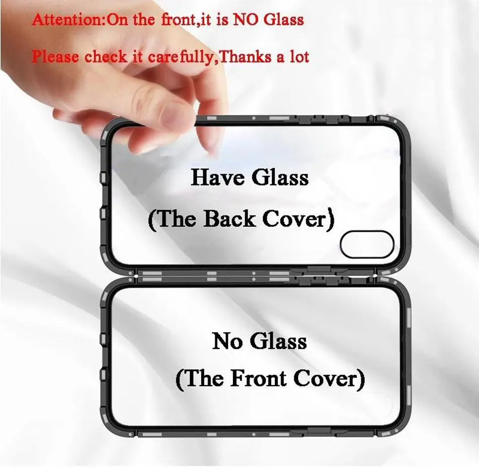 Magnetic Adsorption Metal Case For Samsung Galaxy S9 S8 s10 Plus S7edge Note 8 9 M20 A30 J6 J4 Fundas Tempered Glass Flip Cover |