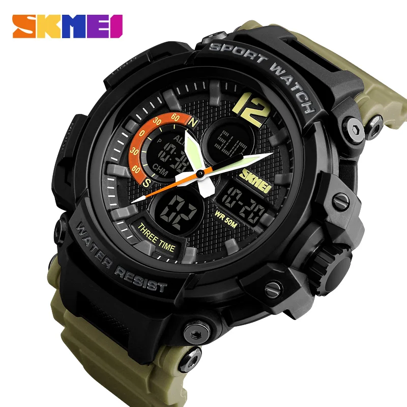 

SKMEI Fashion Men Outdoor Sport Watch 50M Waterproof Digital Watches Men Quartz Wristwatches Erkek Saat Clock Relogio Masculino