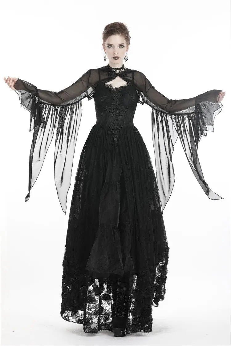 Женская сетчатая накидка с капюшоном Darkinlove Goth Witch BW065| |