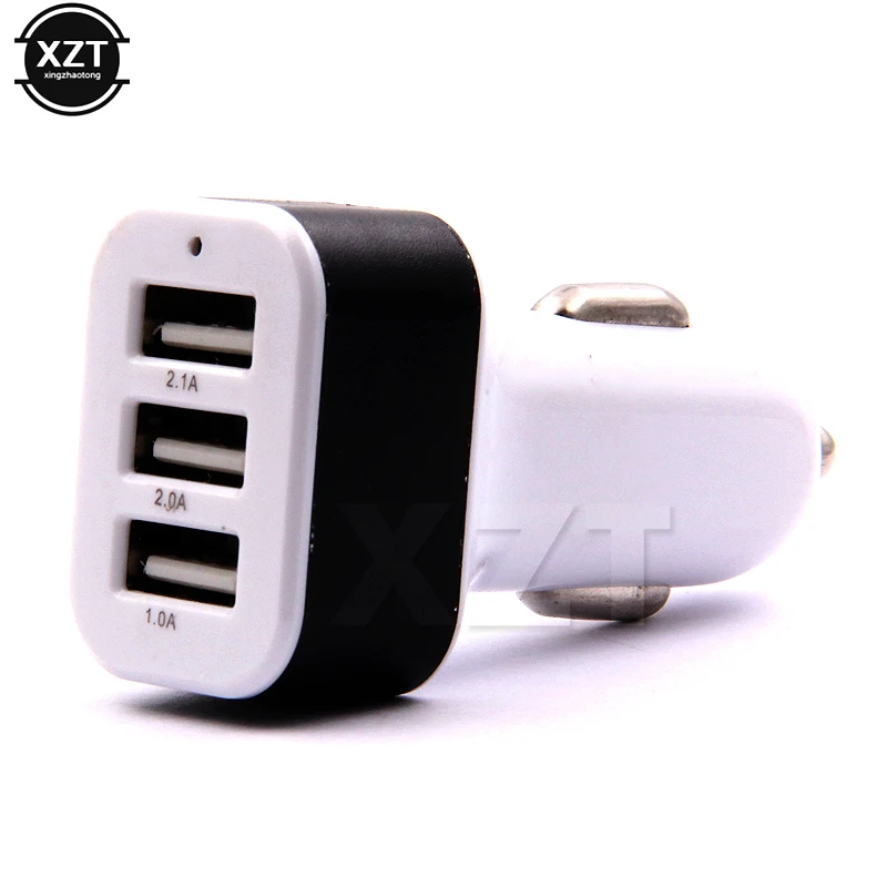 1 шт. автомобильное зарядное устройство с 3-мя USB-портами | Компьютеры и офис