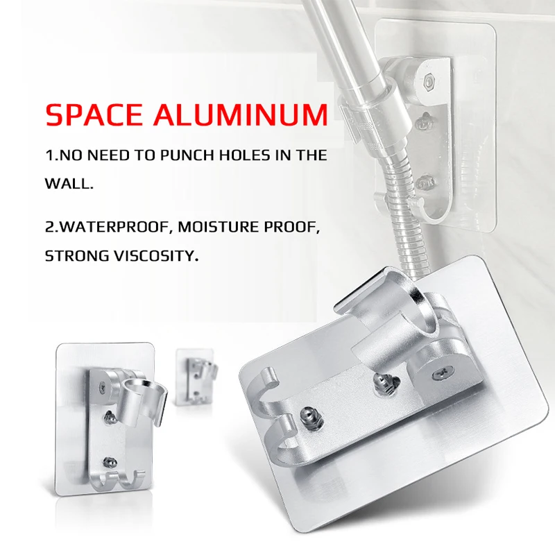 

SHAI Powerful Punch-Free Shower Base Adjust Bathroom Shower Head Shower Bracket