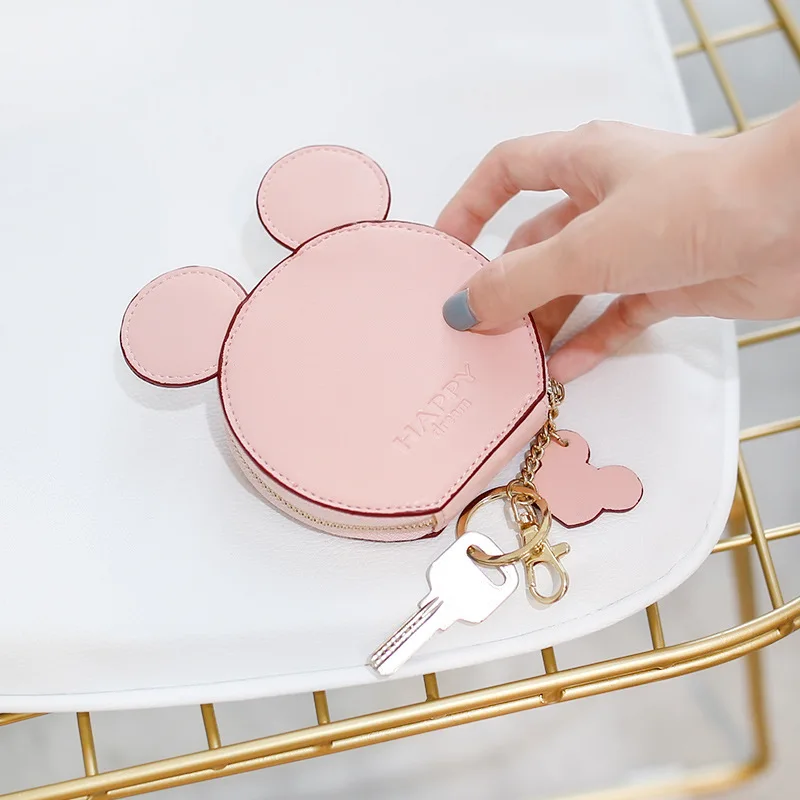 Укороченный женский кошелек из кожи милый маленький винтажный бумажник для