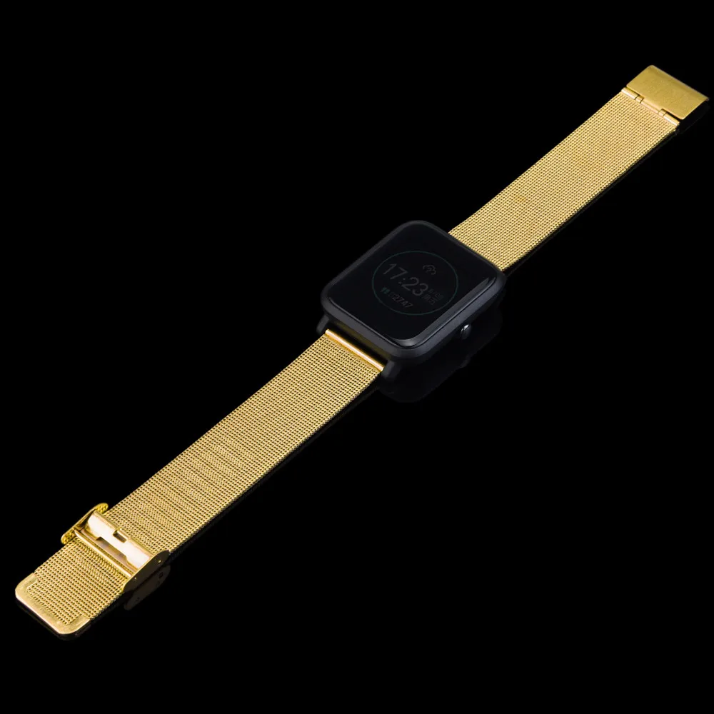 Миланская браслет из нержавеющей стали ремешок для часов Huami Amazfit Bip Youth Watch