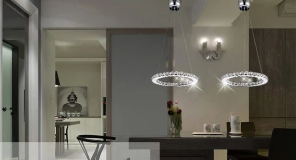 Акция 40 см кольцо Raimond хрустальная люстра освещение Люкс Led Круглый 1 слой