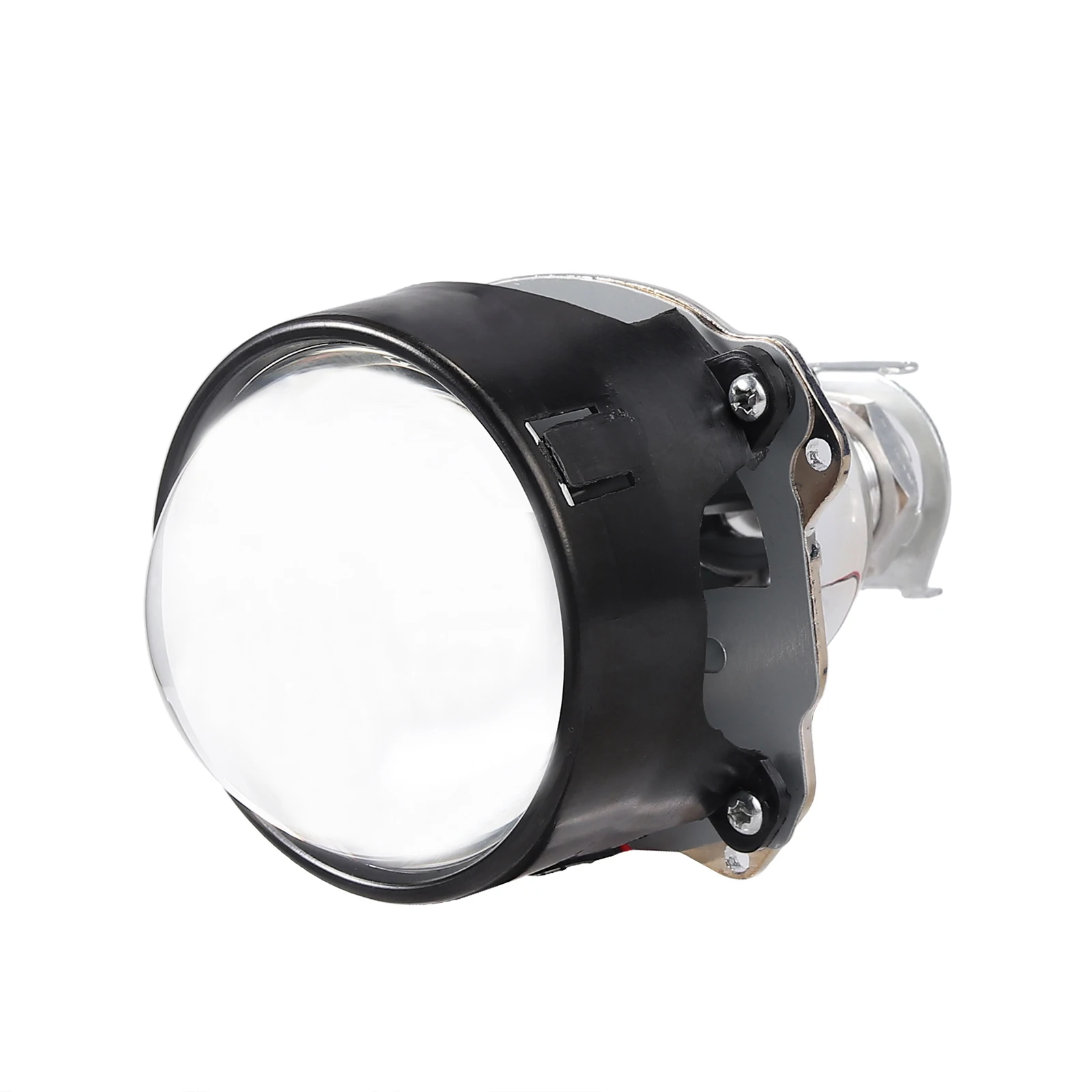 AUTOUTLET 2PCS 3''H1 H7 H4 Mini 2.5 inch Bi Xenon Projector Lenses Mask Silver Shroud Car HID Headlight Kit Lens | Автомобили и