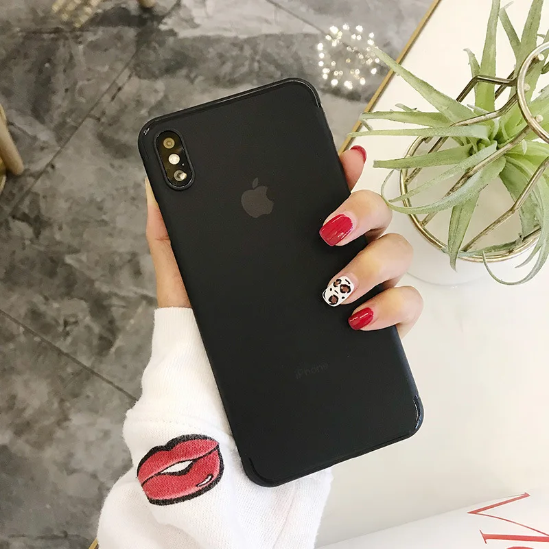 Ультра тонкий матовый телефон случае для iPhoneXsMax iPhoneXR iPhone6 7 8 iPhone7