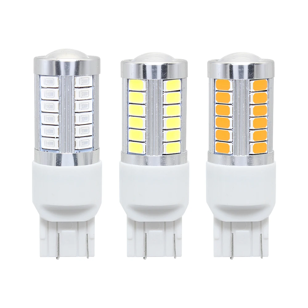1 шт. автомобильная светодиодная лампа 1156 BA15S P21W 1157 BAY15D 7443 T20 12 В 5630 33SMD|Сигнальная