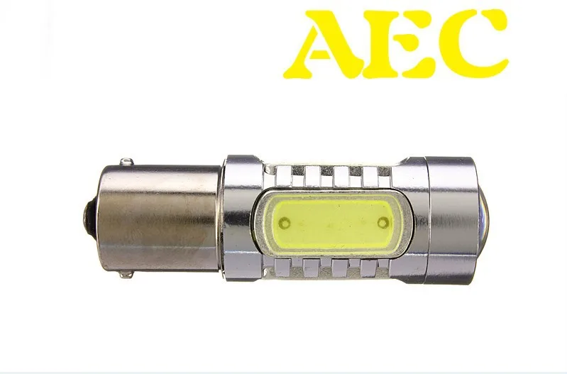 2 шт./лот высокой мощности S25 P21W 1156 BA15S COB 7 5 W с чипах и линзами SMD автомобиля задние