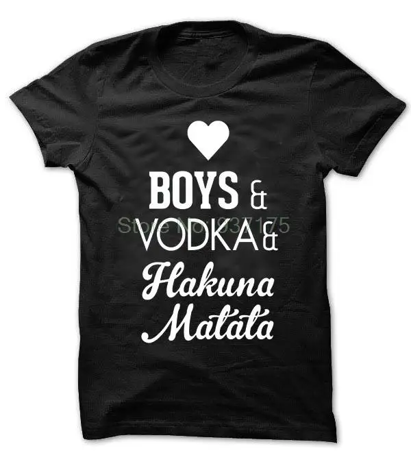 Женская футболка унисекс hakuna some vodka модная футболка|Футболки| |